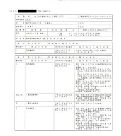 開示された登記簿