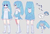 擬人化けんまくん設定画